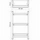 WASSERKRAFT K-2033 Полка стеклянная тройная, хром WASSERKRAFT 2033 - фото 330619