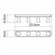 WASSERKRAFT K-1094 Кронштейн настенный, светлая бронза WASSERKRAFT 1094 - фото 330635