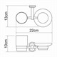 WASSERKRAFT Oder K-3026 Держатель стакана и мыльницы, хром WASSERKRAFT 3026 - фото 330656