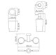 WASSERKRAFT K-28289 Держатель стакана и дозатора, хром WASSERKRAFT 28289 - фото 330686