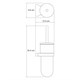 WASSERKRAFT Berkel K-6827 Щетка для унитаза подвесная, хром WASSERKRAFT 6827 - фото 330702