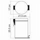 WASSERKRAFT K-633 Ведро 3L, хром WASSERKRAFT 633 - фото 330731