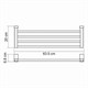 WASSERKRAFT Exter K-5211 Полка для полотенец, светлая бронза WASSERKRAFT 5211 - фото 330737