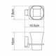 WASSERKRAFT Exter K-5228 Подстаканник одинарный, светлая бронза WASSERKRAFT 5228 - фото 330768