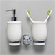 WASSERKRAFT K-24189 Держатель стакана и дозатора, хром WASSERKRAFT 24189 - фото 330770