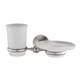 WASSERKRAFT Ammer K-7026 Держатель стакана и мыльницы, никель WASSERKRAFT 7026 - фото 330788