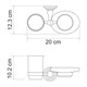 WASSERKRAFT Ammer K-7026 Держатель стакана и мыльницы, никель WASSERKRAFT 7026 - фото 330789