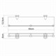 WASSERKRAFT Oder K-3044 Полка стеклянная с бортиком, хром WASSERKRAFT 3044 - фото 330850