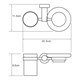WASSERKRAFT Donau K-9426 Держатель стакана и мыльницы, хром WASSERKRAFT 9426 - фото 330873