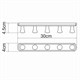 WASSERKRAFT K-1075 Кронштейн настенный, хром WASSERKRAFT 1075 - фото 330895
