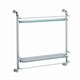 WASSERKRAFT K-2022 Полка стеклянная двойная, хром WASSERKRAFT 2022 - фото 330986