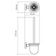 WASSERKRAFT Nau K-7727 Щетка для унитаза подвесная, хром WASSERKRAFT 7727 - фото 330993
