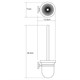 WASSERKRAFT Rhein K-6227 Щетка для унитаза, хром WASSERKRAFT 6227 - фото 331011