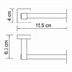 WASSERKRAFT Lippe K-6596 Держатель туалетной бумаги, хром WASSERKRAFT 6596 - фото 331123