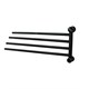 WASSERKRAFT K-1034BLACK Держатель полотенец четверной, черный WASSERKRAFT 1034B - фото 331152