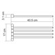 WASSERKRAFT K-1034BLACK Держатель полотенец четверной, черный WASSERKRAFT 1034B - фото 331153