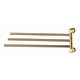 WASSERKRAFT K-1033POLISHED GOLD Держатель полотенец тройной, золото WASSERKRAFT 1033PG - фото 331169