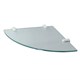 WASSERKRAFT K-533WHITE Полка  стеклянная угловая, белый WASSERKRAFT 533W - фото 331239
