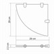 WASSERKRAFT K-533POLISHED BLACK Полка  стеклянная угловая, черный WASSERKRAFT 533PB - фото 331242
