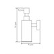 WASSERKRAFT K-1399WHITE Дозатор для жидкого мыла, антивандальный, белый WASSERKRAFT 1399W - фото 331267