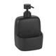 WASSERKRAFT K-8499BLACK Дозатор с емкостью для губки, черный WASSERKRAFT 8499BLACK - фото 331269