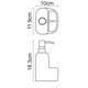 WASSERKRAFT K-8499BLACK Дозатор с емкостью для губки, черный WASSERKRAFT 8499BLACK - фото 331270