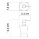 WASSERKRAFT Amper K-5499WHITE Дозатор для жидкого мыла, белый WASSERKRAFT 5499W - фото 331277