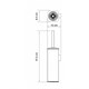 WASSERKRAFT K-1167NICKEL Щетка для унитаза подвесная, никель WASSERKRAFT 1167N - фото 331312