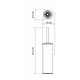 WASSERKRAFT K-1167WHITE Щетка для унитаза подвесная, белый WASSERKRAFT 1167W - фото 331324