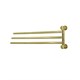 WASSERKRAFT K-1033BRUSHED GOLD Держатель полотенец тройной, золото WASSERKRAFT 1033BG - фото 331343