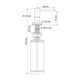 WASSERKRAFT K-75996 Встраиваемый дозатор для мыла, белый WASSERKRAFT 75996 - фото 331357