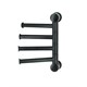 WASSERKRAFT K-1054BLACK Держатель полотенец четверной, черный WASSERKRAFT 1054B - фото 331365