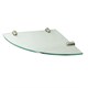 WASSERKRAFT K-533NICKEL Полка  стеклянная угловая, никель WASSERKRAFT 533N - фото 331397