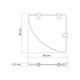 WASSERKRAFT K-533NICKEL Полка  стеклянная угловая, никель WASSERKRAFT 533N - фото 331398