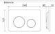 CERAMICA NOVA Комплект Подвесной унитаз FORMA Rimless + Система инсталляции Balance кнопка Circle, черный матовый CN3009_121001MB - фото 331421