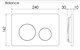 CERAMICA NOVA Комплект Подвесной унитаз NEW DAY Rimless + Система инсталляции Balance кнопка Circle, хром глянцевый CN3005_121001CH - фото 331442