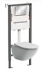 CERAMICA NOVA Комплект Подвесной унитаз MONO Rimless + Система инсталляции Balance кнопка Square, хром глянцевый CN1905_121002CH - фото 331470