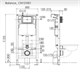 CERAMICA NOVA Комплект Подвесной унитаз MONO Rimless + Система инсталляции Balance кнопка Square, черный матовый CN1905_121002MB - фото 331474