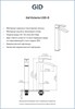 GID Смеситель высокий для раковины Victoria L120-BM-D L120BMD черный матовый GID-L120BMD - фото 331717