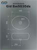 GID Раковина Bm9030ds 53384 накладная черная матовая 40x30x13.5 GID-53384 - фото 332383