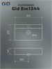 GID Раковина Bm1344 53361 накладная черная матовая 61x35.5x14 GID-53361 - фото 332409