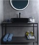 GID Раковина BL1304 53351 накладная черная глянцевая 50x39x13 GID-53351 - фото 332429