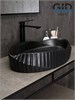 GID Раковина Bm888 53358 накладная черная матовая 60x38.5x13.5 GID-53358 - фото 332441