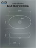 GID Раковина Bm9030a 53371 накладная черная матовая 60x41x15 GID-53371 - фото 332451