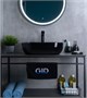 GID Раковина BL1302 53347 накладная черная глянцевая 50x40x14 GID-53347 - фото 332457