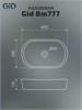 GID Раковина Bm777 53357 накладная черная матовая 60x39x13.5 GID-53357 - фото 332472