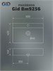 GID Раковина Bm9256 53375 накладная черная матовая 60x42x14 GID-53375 - фото 332486