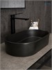 GID Раковина N9020bg 53379 накладная черная графит 52.5x30.5x11.5 GID-53379 - фото 332492