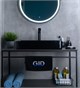 GID Раковина BL9396 53346 накладная черная глянцевая 60x34x11 GID-53346 - фото 332501