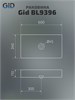 GID Раковина BL9396 53346 накладная черная глянцевая 60x34x11 GID-53346 - фото 332502